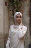 Satin Jersey Pullover Hijab - Honey