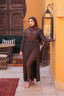 Bronze glitter dress longsleeve