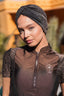 Bronze glitter turban