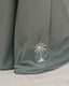Tan through wide pants olive