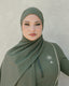 Tan through headscarf olive