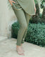 Tan through legging olive