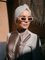 Pearl glitter turban