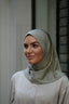 Satin Jersey Pullover Hijab - Sage