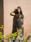 Bronze glitter dress shortsleeve