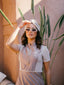 Pearl glitter turban