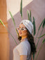 Pearl glitter turban