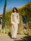 Alaïa Satin Maxi Dress - Taupe