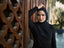 Tan through pullover hijab black