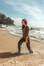 Sport and swim wide pants brown