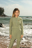 Tan Through Dress Longsleeve Matcha
