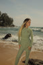 Tan Through Dress Longsleeve Matcha
