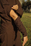 Tan through t-shirt w/ detachable sleeves hot chocolate