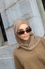 Satin Jersey Pullover Hijab - Mocha